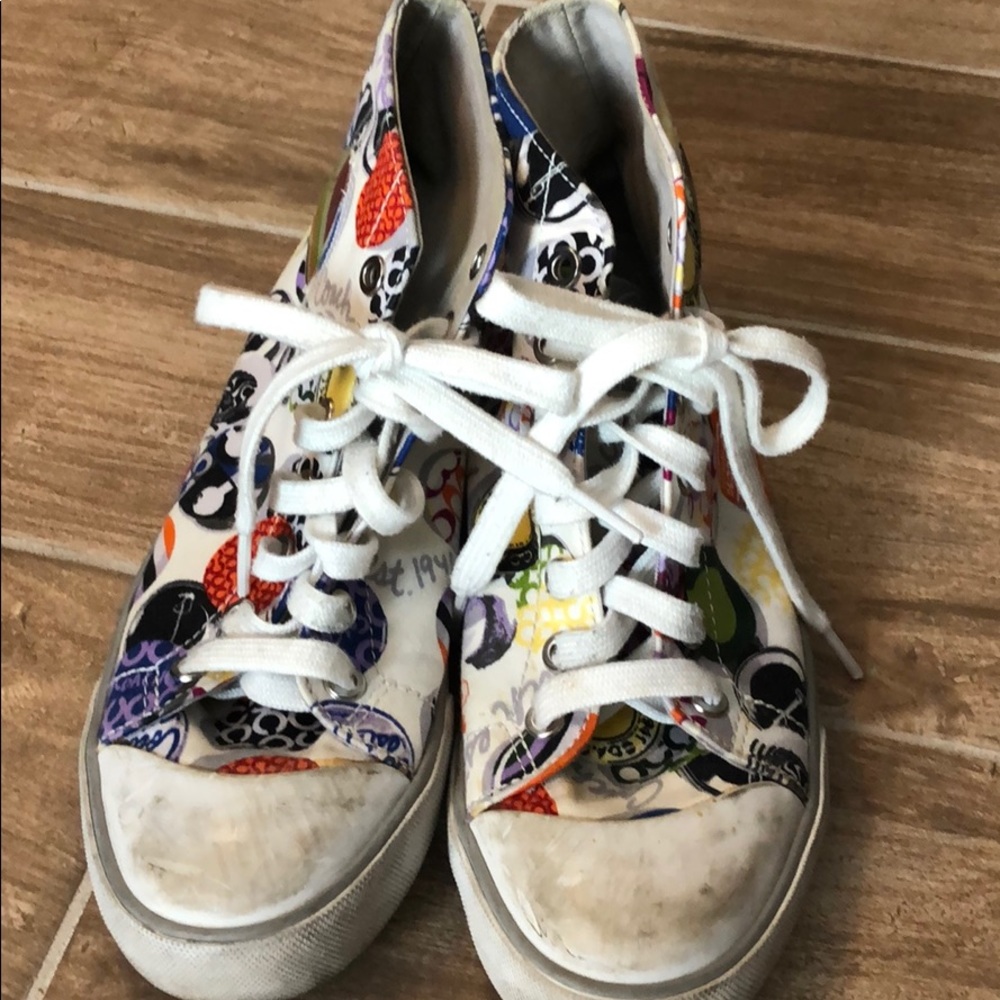 Logo High Top Sneakers